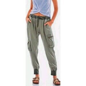 Young Fabulous & Broke‎ Pants Womens Large Gray Cargo Jupiter Jogger YFB Casual